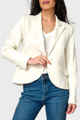 Notch Lapel Stretch Knit Blazer from Gibsonlook