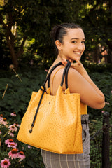 Naomi - Hot Pink Vegan Leather Tote Bag from Gunas New York
