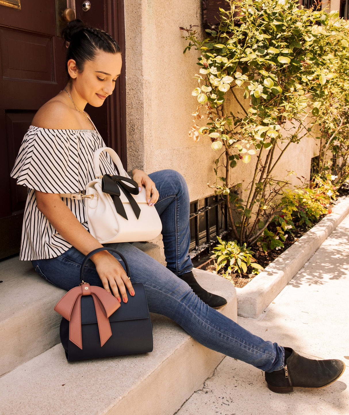 Cottontail - Light Pink Vegan Leather Bag from Gunas New York