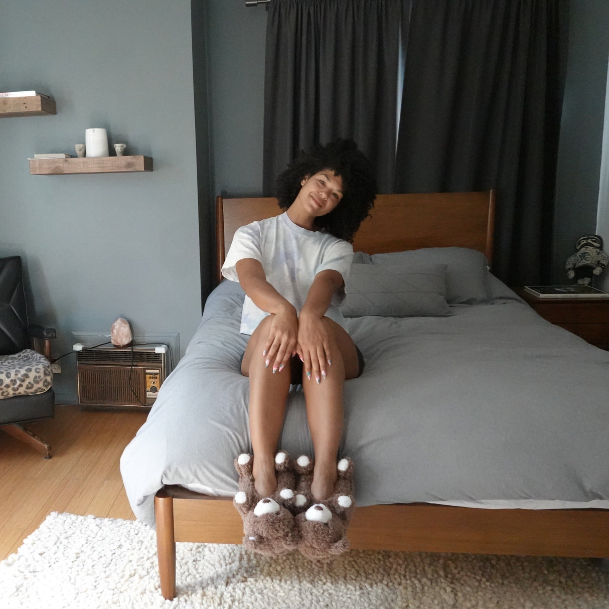 Mocha the Bear Slippers from Oooh Yeah! Socks