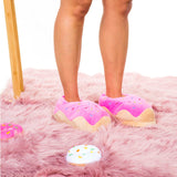 Donut Judge Me Fuzzy Slippers From Oooh Yeah! Socks