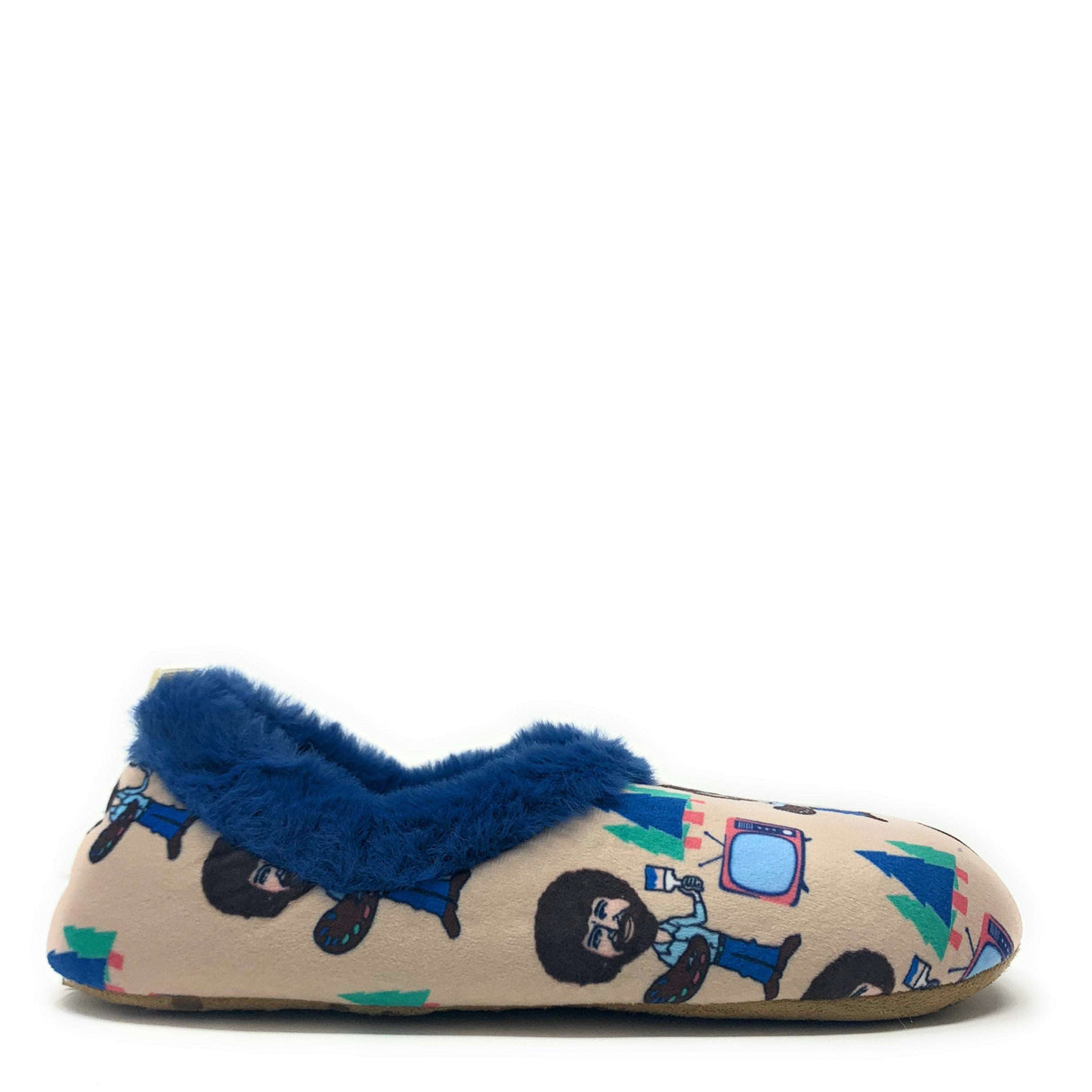 Bob Ross TV Slippers from Oooh Yeah! Socks