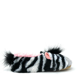 ZZ Zebra Slippers from Oooh Yeah! Socks