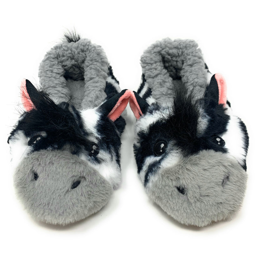 ZZ Zebra Slippers from Oooh Yeah! Socks