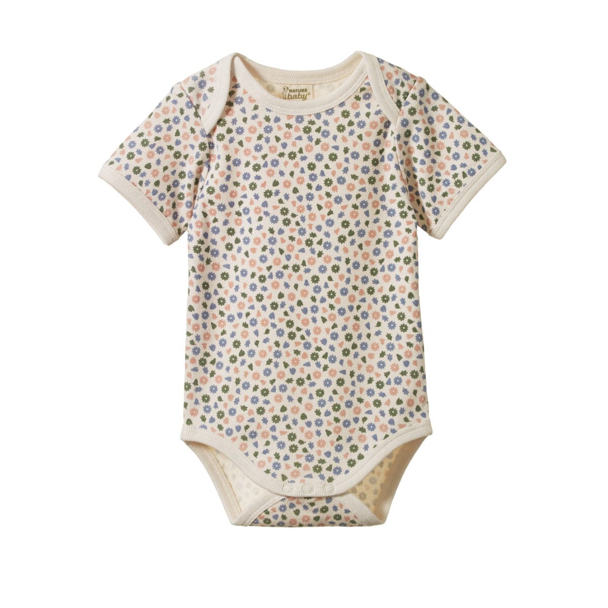 Short Sleeve Bodysuit - Chamomile Blooms Print from Manymoons