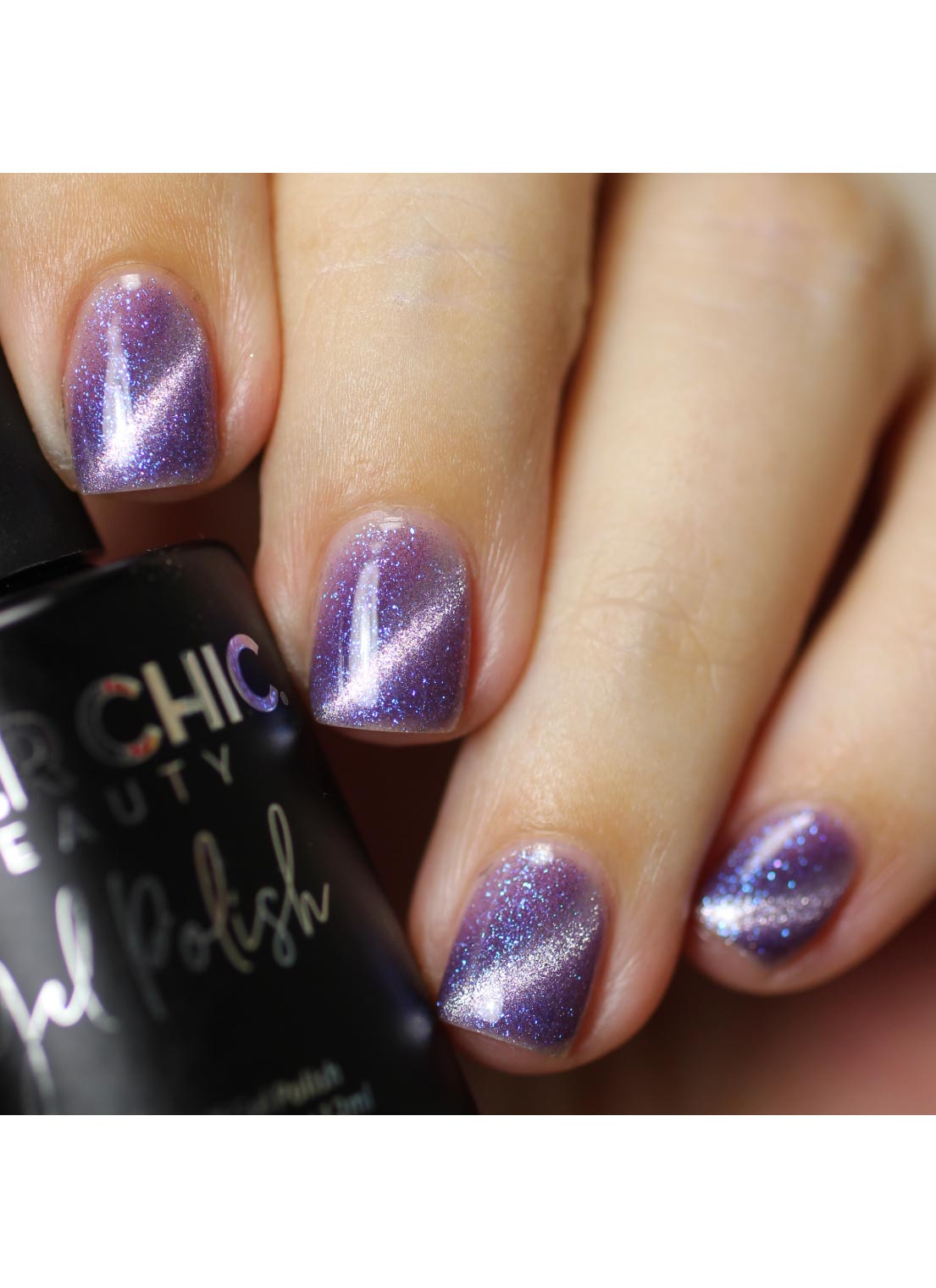 Galactic Night - Cats Eye Iridescent Gel Polish from UberChic Beauty