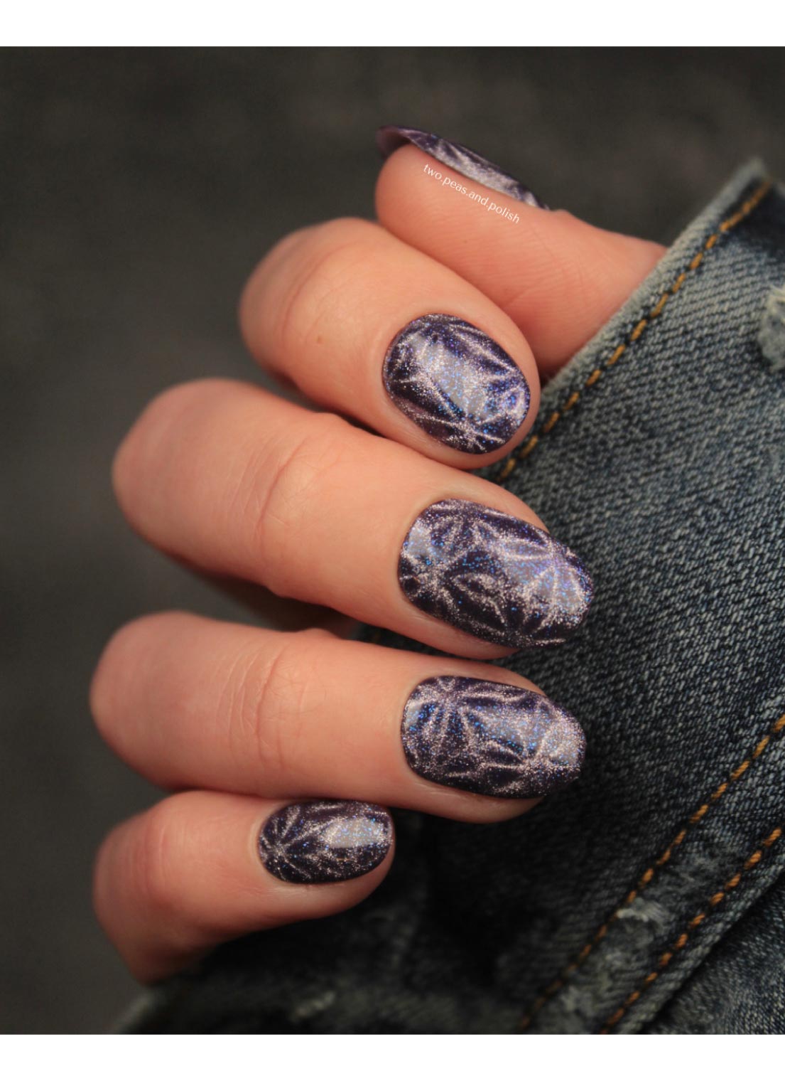 Galactic Night - Cats Eye Iridescent Gel Polish from UberChic Beauty