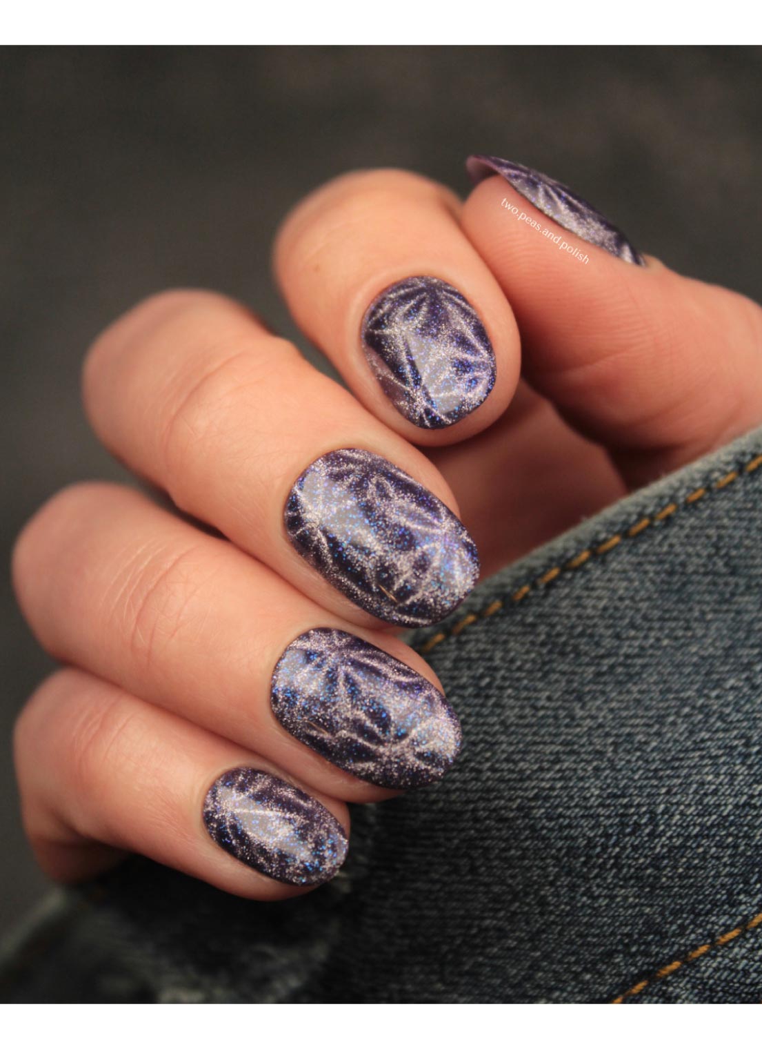 Galactic Night - Cats Eye Iridescent Gel Polish from UberChic Beauty