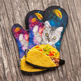 Galaxy Taco Cat Oven Mitts And Potholder Set From Zapps Clothing