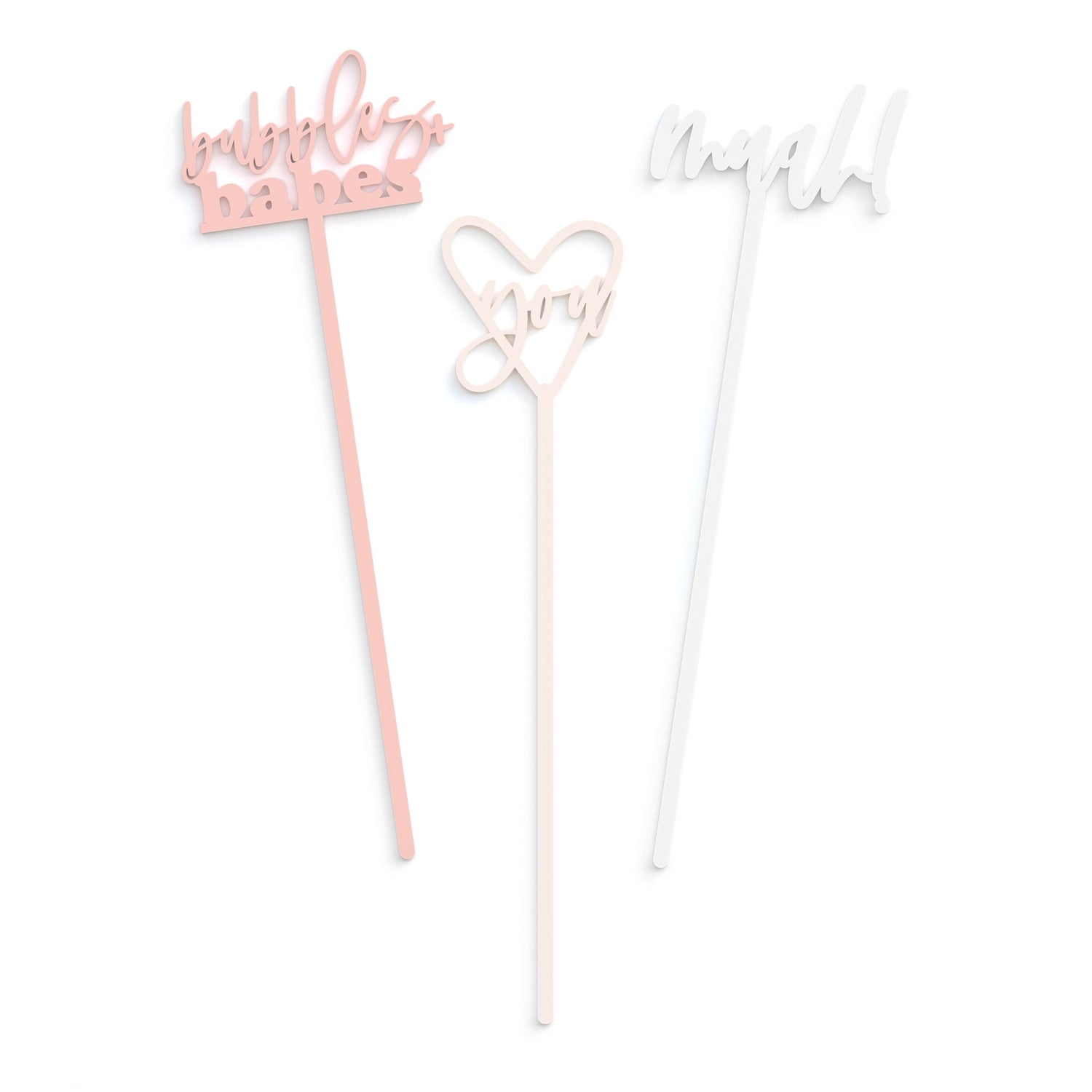 Galentine's Day Drink Stirrers from The Cotton & Canvas Co.
