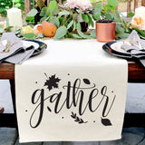 Gather Canvas Table Runner from The Cotton & Canvas Co.