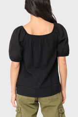Gauze Off Shoulder Blouson Top  From Gibsonlook