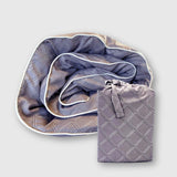 Bamboo Duvet Cover - Platinum Geo - Final Sale/No Returns from BedVoyage