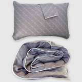Bamboo Duvet Cover with Shams, 3pc - Platinum Geo from BedVoyage
