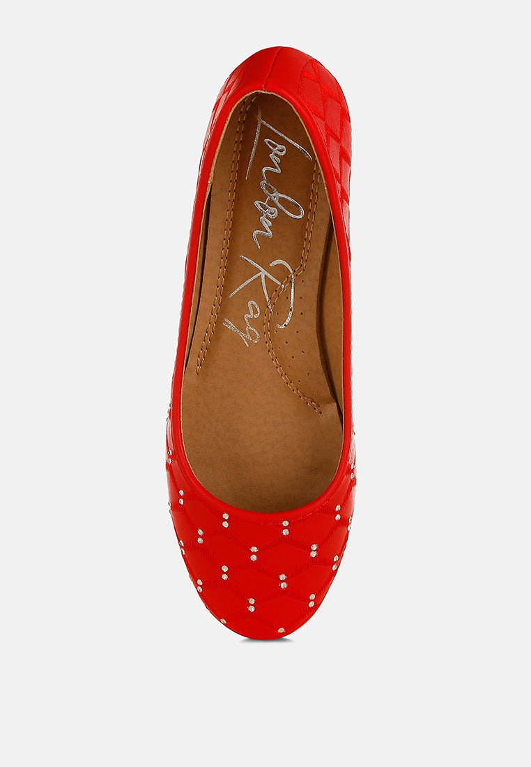 Gia Rhinestone Embellished Women'S Ballerinas from London Rag International