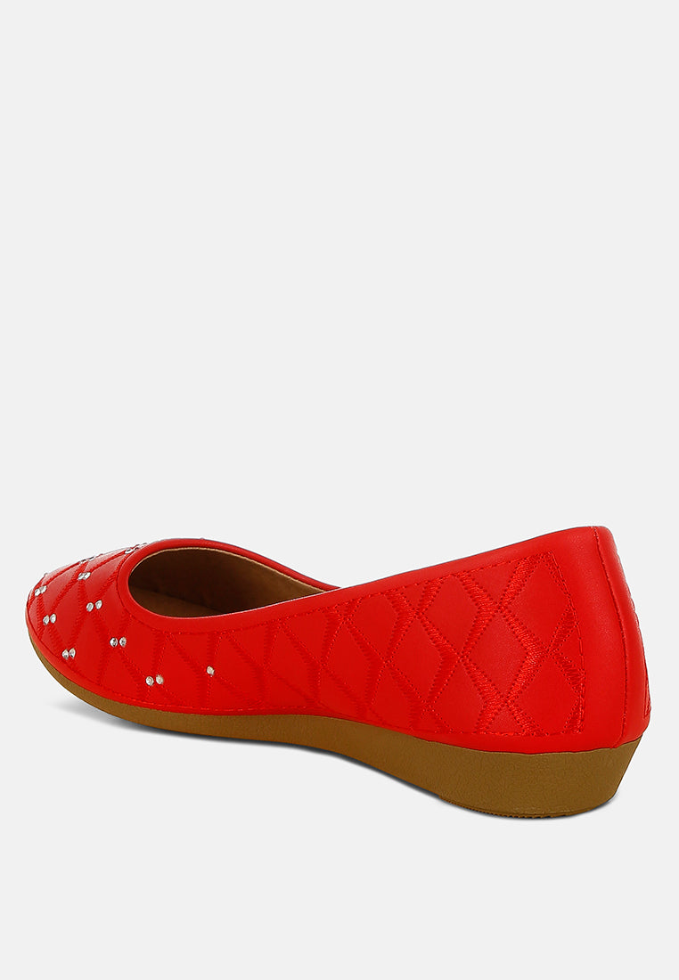 Gia Rhinestone Embellished Women'S Ballerinas from London Rag International