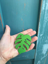 Monstera Statement Hoops Giant- 5 Colors Available from LE CHIC MIAMI