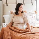 RIBBED BAMBONI® THROW BLANKETS From Saranoni