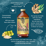 Authentic Ginger Syrup two-pack from Portland Syrups