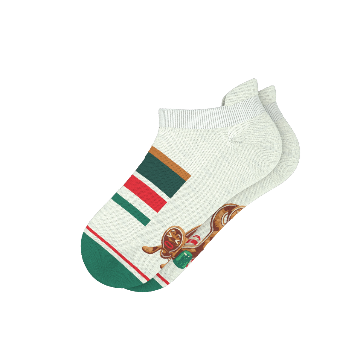 The Ginger Rail | Gingerbread Heel Hammock™ Ankle Socks from Shinesty