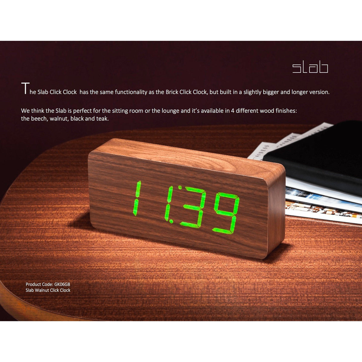 Kutia Slab Click Clock from Uber Appliance