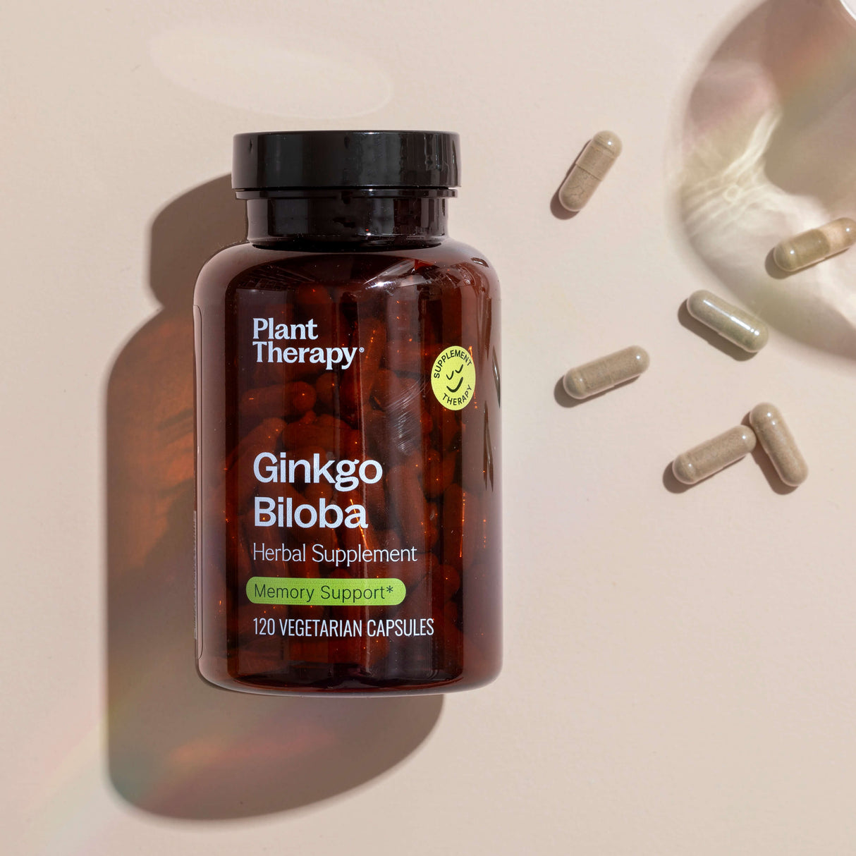 Ginkgo Biloba Herbal Supplement - 120 Capsules from Plant Therapy