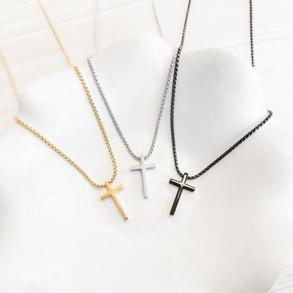 Gio L'uomo Mens Colletion Cross Necklace from Pretty Simple