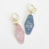 Girl Mom Retro Motel Keychain from The Cotton & Canvas Co.