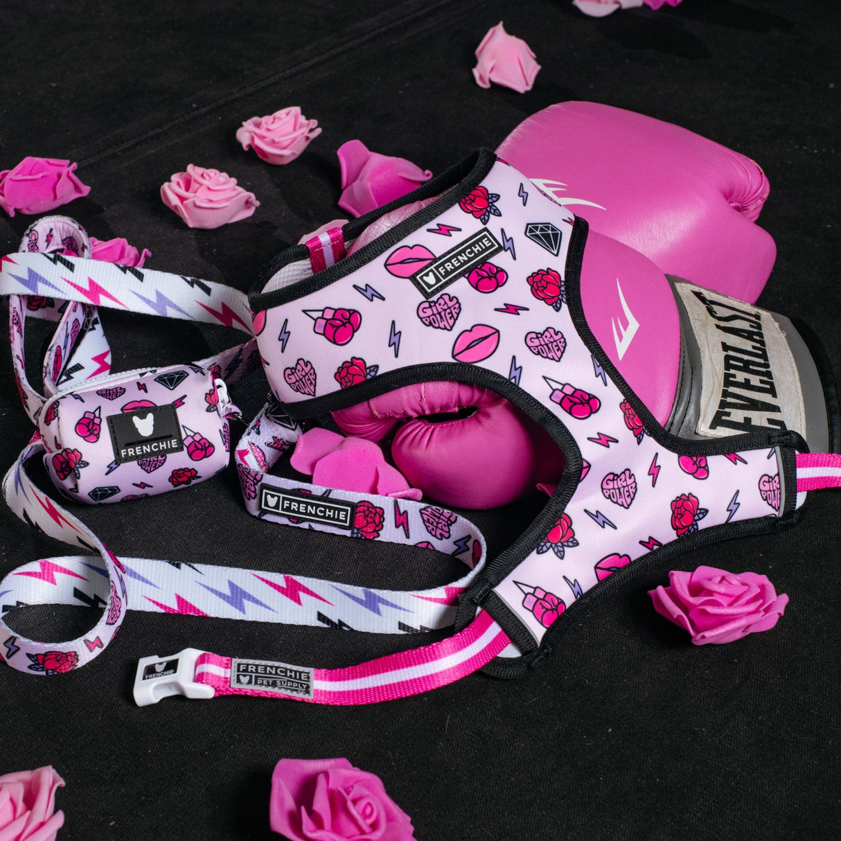 Frenchie Duo Reversible Harness - Girl Power from Frenchie Bulldog