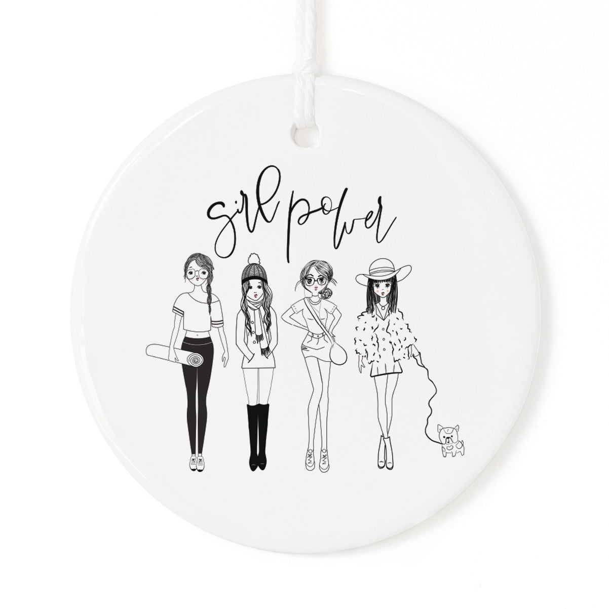 Girl Power Christmas Ornament from The Cotton & Canvas Co.