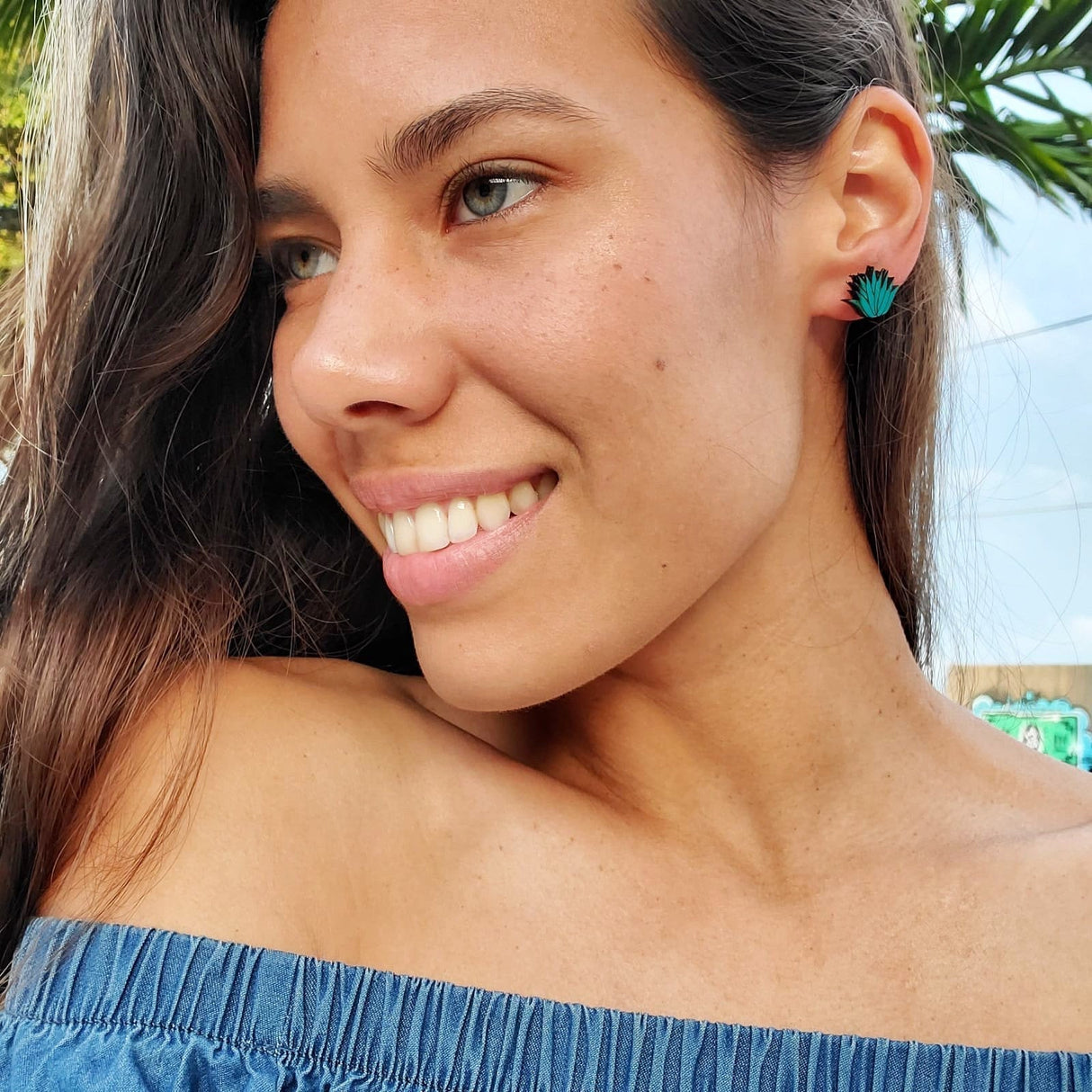 Agave Studs from LE CHIC MIAMI