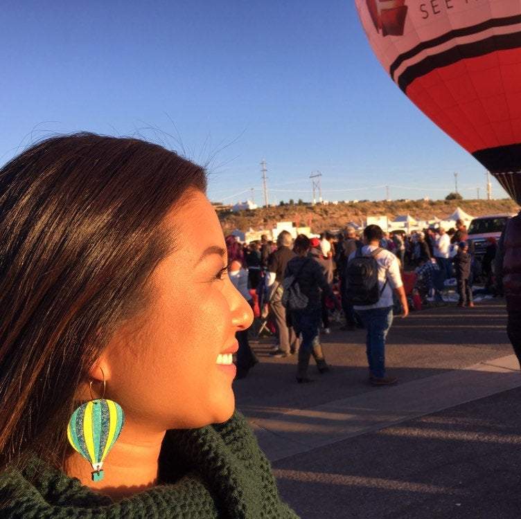 Hot Air Balloon Earrings from LE CHIC MIAMI