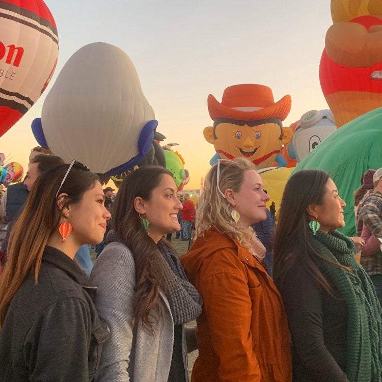 Hot Air Balloon Earrings from LE CHIC MIAMI