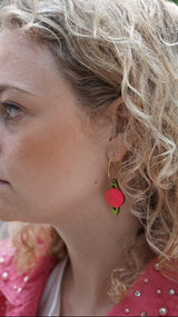 Neon Saturn Hoops from LE CHIC MIAMI