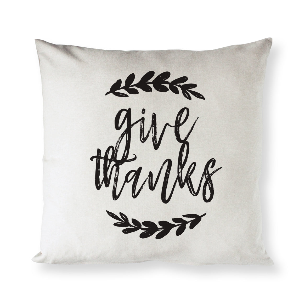 Give Thanks Pillow Cover from The Cotton & Canvas Co.