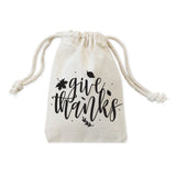 Give Thanks Thanksgiving Favor Bags, 6-Pack from The Cotton & Canvas Co.