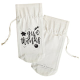 Give Thanks Canvas Wine Bag from The Cotton & Canvas Co.