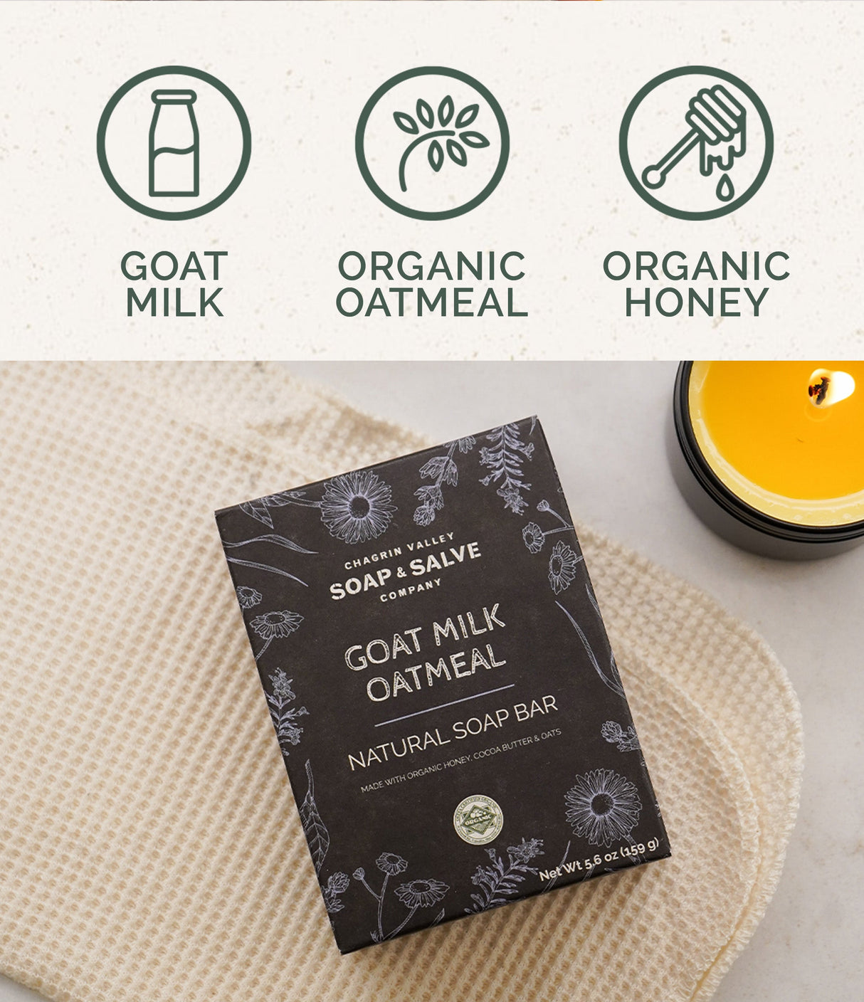 Natural Soap: Goat Milk Oatmeal From Chagrin Valley Soap & Salve