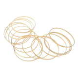 15PCS Layered Multi-Metal Bangle Bracelets from Madeline Love
