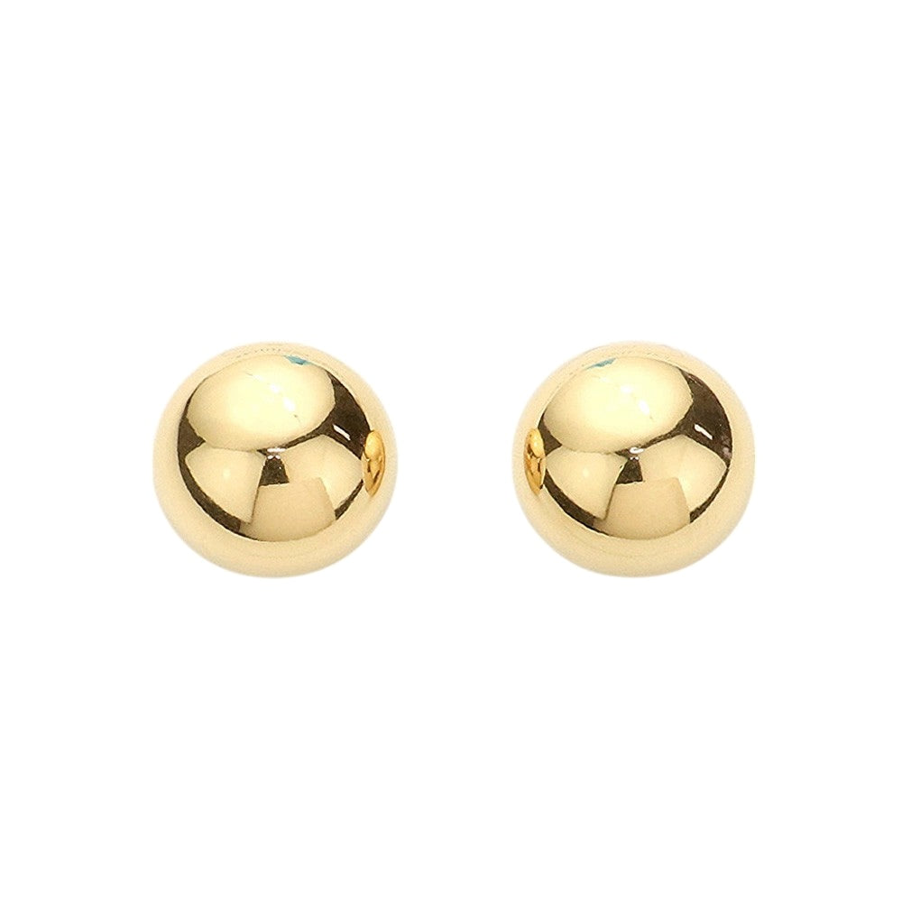 18K Gold Dipped Stainless Steel Metal Dome Stud Earrings from Madeline Love
