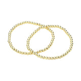 2PCS - Stainless Steel Ball Stretch Multi Layered Bracelets from Madeline Love