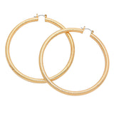 14K Gold-Filled Metal Hoop Pin Catch Earrings from Madeline Love