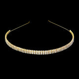 3 Rows crystal rhinestone headband from Madeline Love