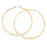 14K Gold-Filled Metal Hoop Pin Catch Earrings from Madeline Love