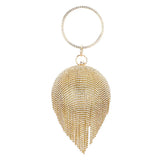 Bling Round Ball Fringe Evening Tote Crossbody Bag  from Madeline Love
