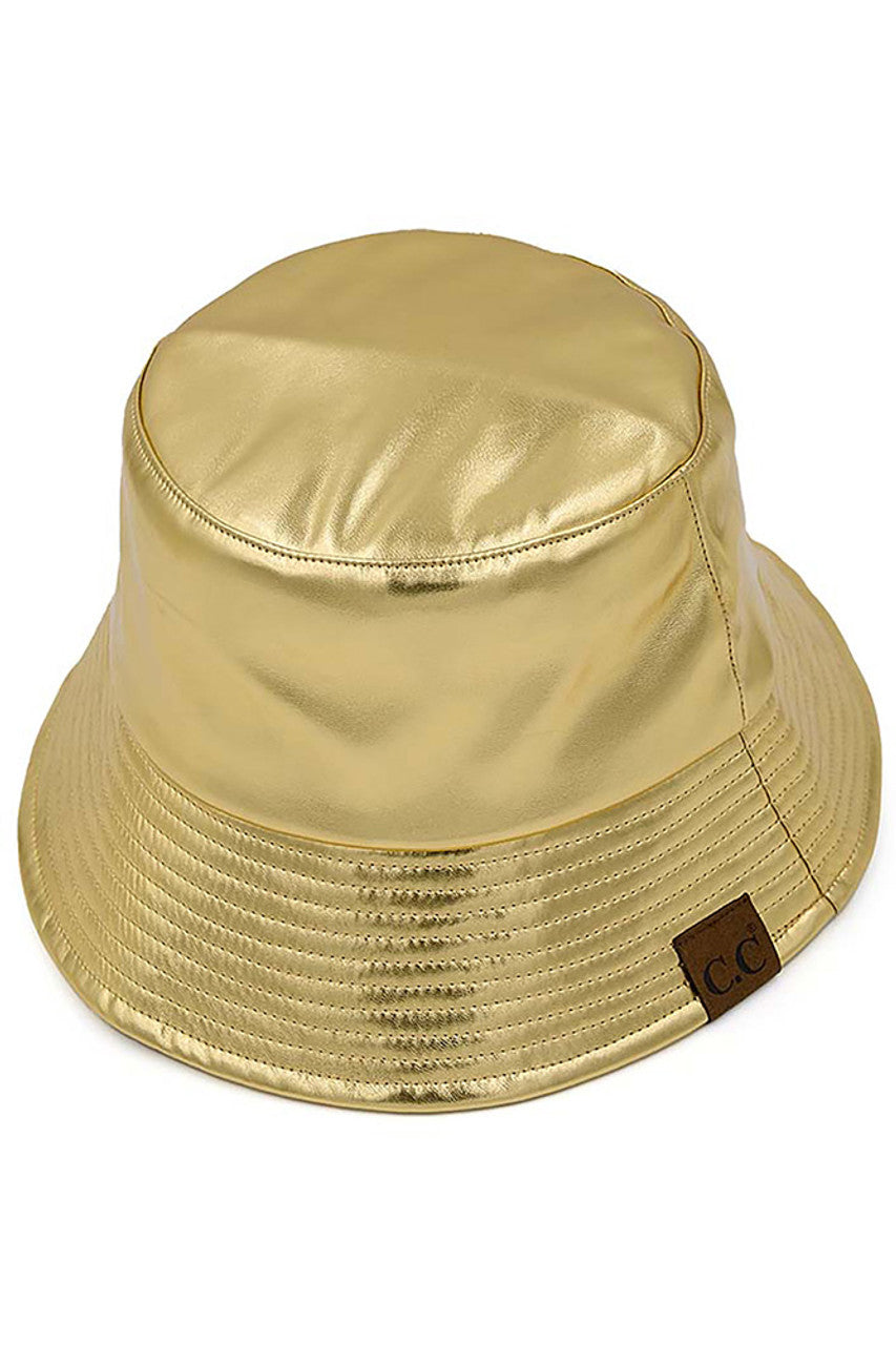 C.C Vegan Leather Bucket Hat from Madeline Love