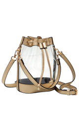 Clear Crossbody Stadium Bucket Bag from Madeline Love
