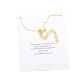 Gold Dipped Mama Metal Charm Message Anklet from Madeline Love