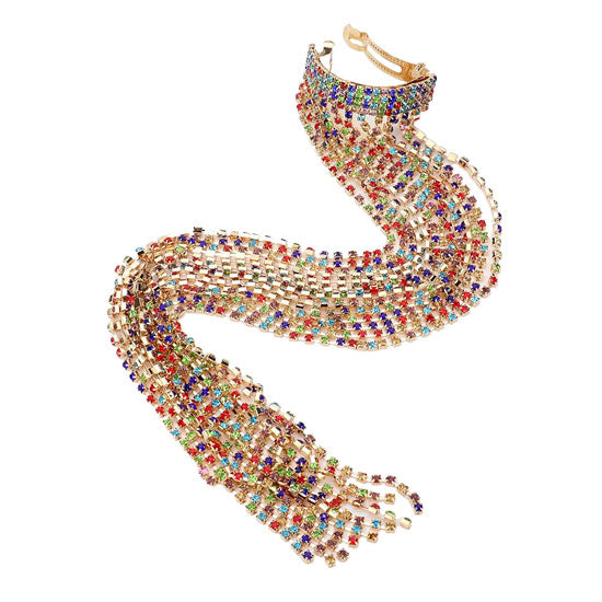 Fashionable Rhinestone Fringe Barrette from Madeline Love
