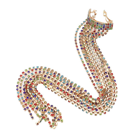 Rhinestone Fringe Barrette from Madeline Love